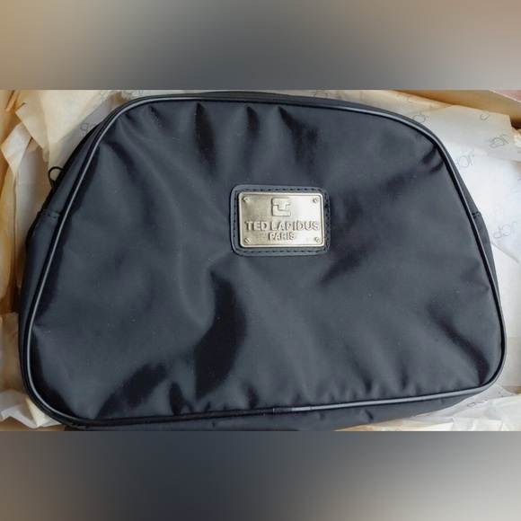 Ted Lapidus, Paris, Makeup Case Black Gold Label 80s - Picture 7 of 9